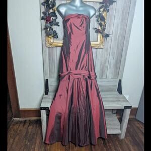 lace two piece bridesmaid dresses MACloth Two Piece Lace Tulle Long Bridesmaid Dress Champagne Formal Gown Custom Color / Above Knee / US2 main image 1